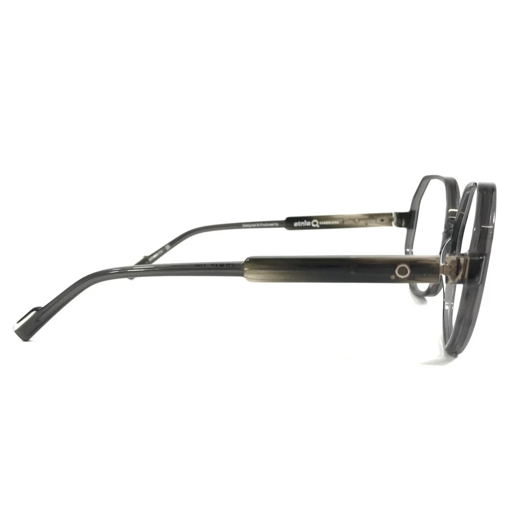 Etnia Barcelona Eyeglasses Frames STELE BK Black Geometric Heptagonal 56-16-138